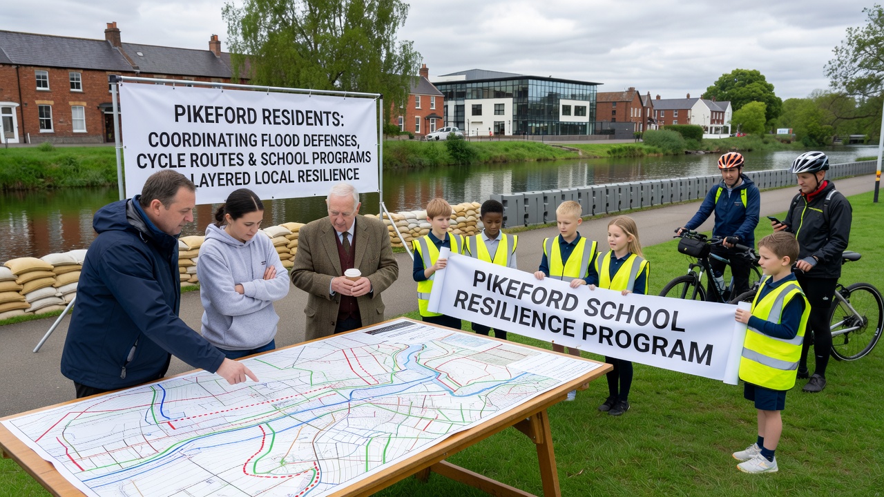 Residents in Pikeford Forge Unified Approach Linking Flood Protection, Cycle Paths, and Educational Outreach